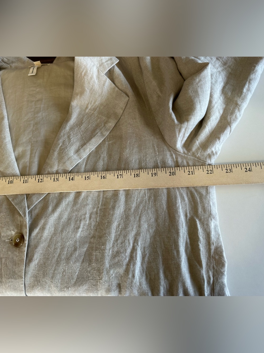 LAUDE the Label Relaxed Oversized 100% Linen Blazer Size Large - Picture 11 of 11